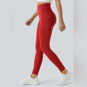 Halara UltraSculpt High Waisted Pocket Shaping Legging Aura Orange L